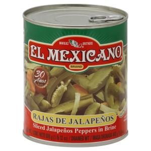 EL MEXICANO RAJAS DE JALAPEÑOS 6.6 OZ.