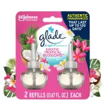 Glade Plug Ins Scented Oil Exotic Tropical Blossoms_x000D_2 Refills 1.34oz