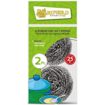 Mi Pueblo 2 Pack Fibra Bola de Acero Inoxidable 25 g