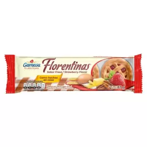 GAMESA FLORENTINAS CLASICAS SABOR FRESA 83GR.