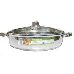 Caserola Grande Aluminio Con Tapa 6.8 Qt