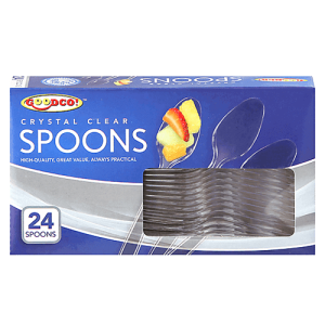 Goodco Crystal Clear Spoons 24pk