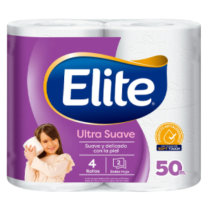 Elite Papel Higienico De 4 Rollos