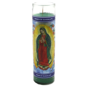 Veladora Virgen De Guadalupe Verde