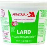 Armour Lard Pail 1 Lb.