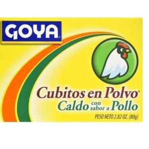 Goya Cubitos En Polvo Sabor Pollo 2.82 Oz