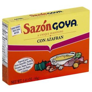 Goya Sazon Con Azafran 1.41 Oz