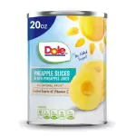 Dole Pineapple Slices In 100% Juice 20oz - Wic