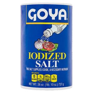 Goya Iodized Salt 26 Oz