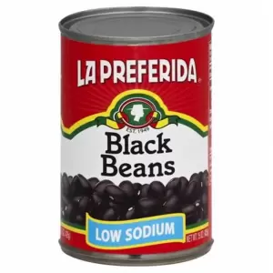 La Preferida Black Beans Low Sodium 15 Oz.