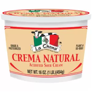 La Chona Crema Natural 16oz