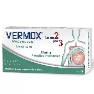 Vermox Caja 1 Tableta De 500mg