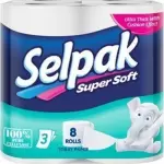 Selpak Super Soft Bathroom Tissue (3-ply) 8 Roll