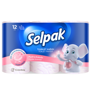 Selpak Powder Scent Bathroom Tissue (3-Ply) 12 Roll