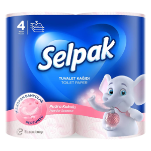 Selpak Deluxe Cotton Bathroom Tissue (3-Ply) 4 Roll