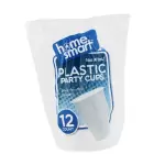 Home Smart Plastic Party Cups Clear 16oz 12ct