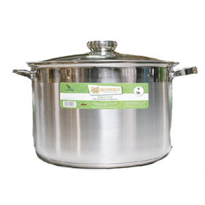 Olla De Aluminio Inoxidable Con Tapa 6 Qt