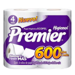 Premier Papel De Baño Pk De 4 600 Hojas