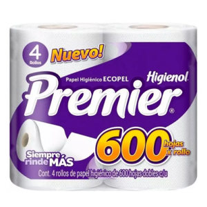 Premier Papel De Baño Pk De 4 600 Hojas