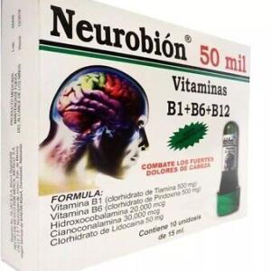 NEUROBION 50 MIL 4 EN 1 10 MICROBOTELLAS DE 15 mL.