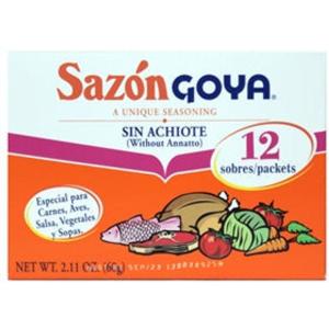 Goya Sazon Sin Achiote 2.11 Oz