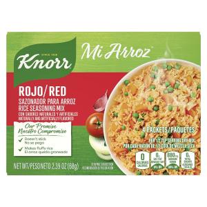 Knorr Mi Arroz Sazonador Rojo 4 Sobres 2.39 Oz