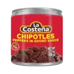 La Costeña Chipotles Peppers In Adobo Sauce 3.7 Oz.