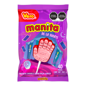 Dulces Vero Manita De La Suerte 40pz 0.56 Oz