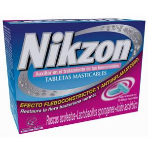 Nikzon Tabletas Masticables Contra Las Hemorroides